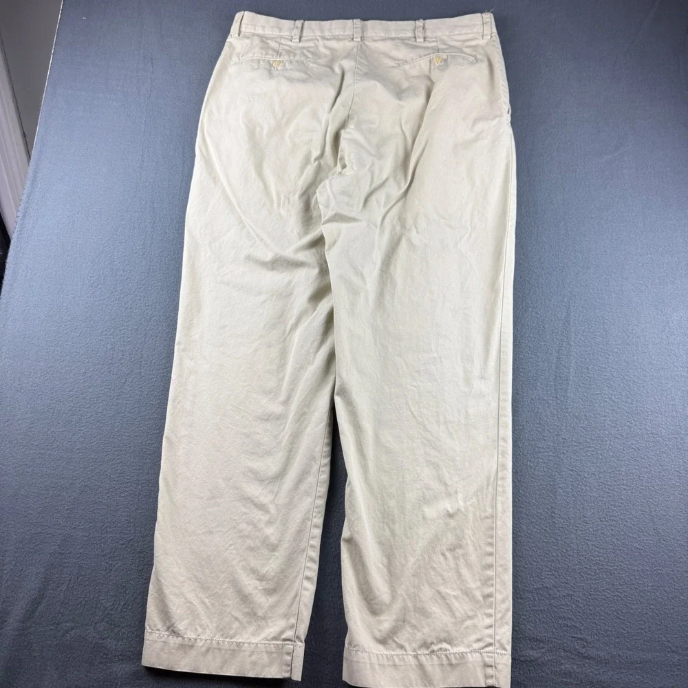 Vintage Polo Ralph Lauren Prospect Pants Men's 36x30 Beige Chino Straight Leg